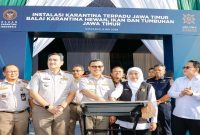 Peresmian karantina terpadu JATIM HUB di Sidoarjo untuk percepat logistik ekspor impor, Jumat, 8 Mei 2026 (Foto Dok Ho/RadarBangsa.co.id)