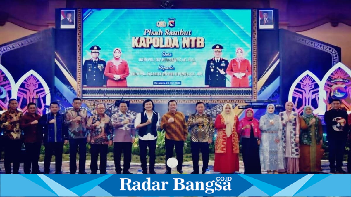 Gubernur NTB menghadiri pisah sambut Kapolda NTB di Mataram, Senin, 25 Mei 2026. (Foto Dok Ho/RadarBangsa.co.id)