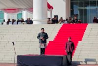 Bupati Pasuruan Rusdi Sutejo memimpin Upacara Hari Pendidikan Nasional di halaman Kantor Bupati Pasuruan, Sabtu, 2 Mei 2026. (Foto Dok Ho/RadarBangsa.co.id)