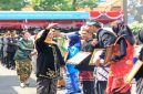 Gubernur Khofifah saat peluncuran Sekolah Berintegritas di Grahadi, Surabaya, Senin (4/5/2026). (Foto Dok Ho/RadarBangsa.co.id)