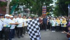 Wagubsu dan Bupati Asahan melepas jalan santai Dies Natalis Universitas Asahan, Sabtu, 9 Mei 2026 (Foto Dok Ho/RadarBangsa.co.id)