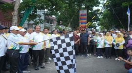 Wagubsu dan Bupati Asahan melepas jalan santai Dies Natalis Universitas Asahan, Sabtu, 9 Mei 2026 (Foto Dok Ho/RadarBangsa.co.id)