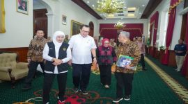 Gubernur Jatim Khofifah menerima Kepala BRIN di Grahadi bahas hilirisasi riset, Foto Dok Ho/RadarBangsa.co.id, Sabtu 9 Mei 2026