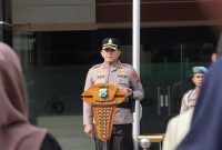 Kapolres Lamongan memimpin Apel Gelar Sabuk Kamtibmas di Mapolres Lamongan, Kamis (30/4/2026). (Foto Dok Ho/RadarBangsa.co.id)