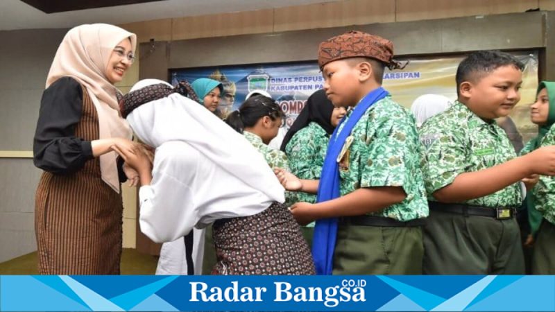 Pelajar SMP/MTs saat mengikuti lomba mendongeng di Kabupaten Pasuruan, Rabu (13/5/2026). (Foto Dok Ho/RadarBangsa.co.id)