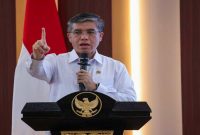 Menteri Ketenagakerjaan Yassierli menyampaikan ratifikasi ILO 188 pada peringatan May Day 2026, Sabtu (2/5/2026). (Foto Dok Ho/RadarBangsa.co.id)