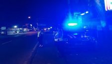 Petugas Polsek Tikung patroli Blue Light di jalur rawan Lamongan saat malam hari, Sabtu, 9 Mei 2026 (Foto Dok Ho/RadarBangsa.co.id)