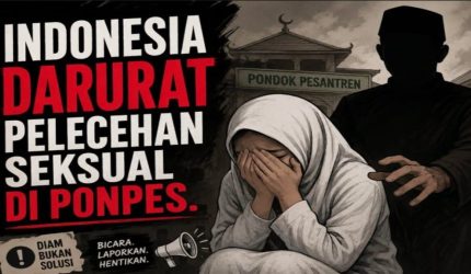 Ilustrasi pengawasan lingkungan pesantren terkait isu perlindungan santri