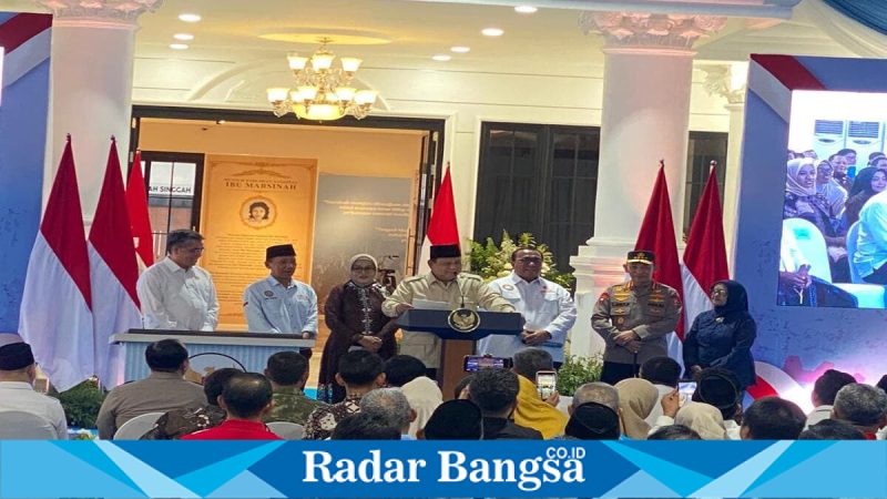 Presiden Prabowo Subianto beri peringatan aparat soal aktivitas ilegal di Nganjuk, Sabtu, 16 Mei 2026 (Foto Dok Ho/RadarBangsa.co.id)
