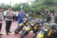 Personel gabungan disiagakan untuk pengamanan Pilkades serentak 2026 di Kabupaten Sidoarjo, Jumat, 15 Mei 2026. (Foto Dok Ho/RadarBangsa.co.id)