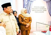 Presiden Prabowo Subianto didampingi Gubernur Jawa Timur Khofifah Indar Parawansa meresmikan Museum Pahlawan Nasional Pejuang Buruh Ibu Marsinah di Nganjuk, Sabtu, 16 Mei 2026. (Foto Dok Ho/RadarBangsa.co.id)