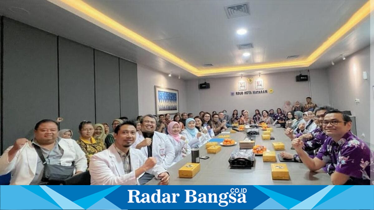 Pelaksanaan Bimbingan Teknis Akreditasi Rumah Sakit Pendidikan Utama di RSUD H. Moh. Ruslan Kota Mataram, Sabtu, 30 Mei 2026. (Foto Dok Ho/RadarBangsa.co.id)