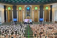 Suasana Tabligh Akbar Milad ke-39 Yayasan Al Muslim Jawa Timur di Masjid Nasional Al Akbar Surabaya, Ahad (3/5/2026). (Foto Dok Ho/RadarBangsa.co.id)