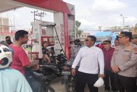 Forkopimda Pelalawan saat sidak di SPBU Dundangan, Minggu (3 Mei 2026). (Foto Dok Ho/RadarBangsa.co.id)