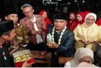 Bupati Bangkalan Lukman Hakim saat membuka Terak Bulan di Desa Kombangan, Jumat (1/5/2026). (Foto Dok Ho/RadarBangsa.co.id)