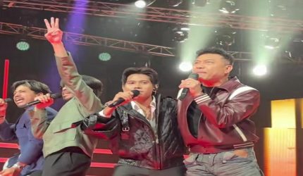 Valen DA7 tampil enerjik bersama The Oldest di panggung Band Academy Indosiar
