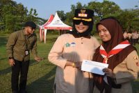 Wakil Bupati Sidoarjo Mimik Idayana membuka kegiatan 1.000 Yatim Camp di Bumi Perkemahan Tanjek Wagir, Kecamatan Krembung, Minggu (21/6/2026). (Foto Dok Ho/RadarBangsa.co.id)