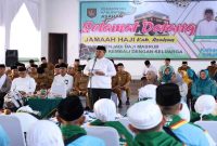 Bupati Asahan bersama Forkopimda menyambut kepulangan jamaah haji Kabupaten Asahan di Kisaran. Selasa, 9 Juni 2026 (Foto Dok Ho/RadarBangsa.co.id)