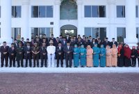 Upacara Peringatan Hari Lahir Pancasila 2026 di halaman Kantor Bupati Asahan. Senin, 1 Juni 2026.  (Foto Dok Ho/RadarBangsa.co.id)