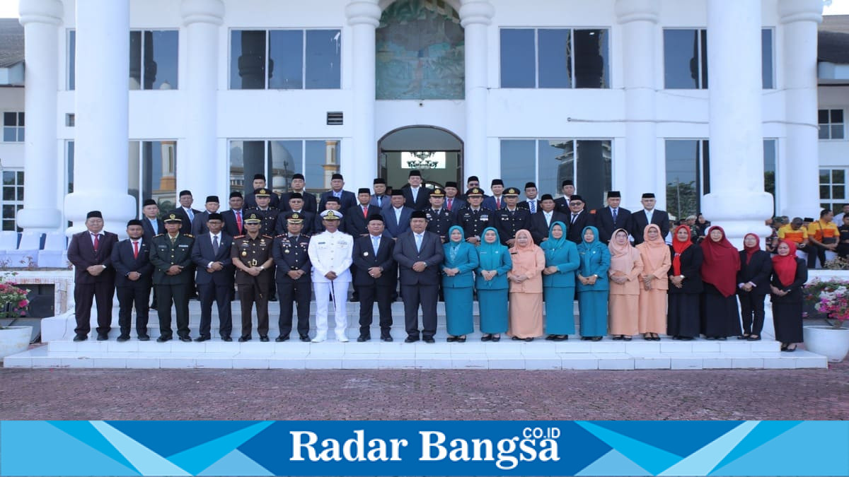 Upacara Peringatan Hari Lahir Pancasila 2026 di halaman Kantor Bupati Asahan. Senin, 1 Juni 2026. (Foto Dok Ho/RadarBangsa.co.id)