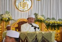 Bupati Lamongan Yuhronur Efendi menghadiri Majlis Dzikir Maulidurrasul SAW dan Haul Al-Khidmah dalam rangka Hari Jadi Lamongan ke-457 di Alun-Alun Lamongan, Minggu, 31 Mei 2026. (Foto Dok Ho/RadarBangsa.co.id)