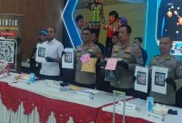 Pengungkapan jaringan narkoba internasional oleh Polresta Sidoarjo dan Bea Cukai Juanda, Rabu, 3 Juni 2026. (Foto: Dok Ho/RadarBangsa.co.id)