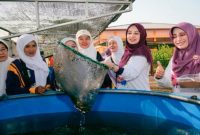 Kegiatan panen sayur dan ikan bersama lansia Paguyuban Sister Peri Si Plus di RSUD Grati, Kamis, 4 Juni 2026. (Foto: Dok Ho/RadarBangsa.co.id)