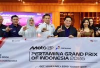 Menteri Pemuda dan Olahraga Erick Thohir bersama Wakil Gubernur NTB Hj. Indah Dhamayanti Putri menghadiri peluncuran Pertamina Grand Prix of Indonesia 2026 di Jakarta, Kamis (18/6/2026). (Foto Dok Ho/RadarBangsa.co.id)