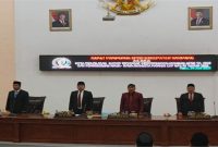 Rapat Paripurna DPRD Kabupaten Sampang membahas pertanggungjawaban APBD 2025 serta pembentukan Pansus LHP BPK, Rabu (24/6/2026). (Foto Dok Ho/RadarBangsa.co.id)