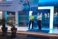 Petugas Polsek Tikung melakukan patroli objek vital di wilayah Kecamatan Tikung, Minggu (14/6/2026) malam. (Foto Dok Ho/RadarBangsa.co.id)