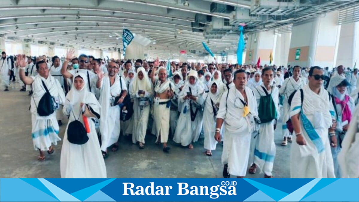 Penyambutan jamaah haji Kabupaten Pasuruan usai kembali dari Tanah Suci Makkah, Rabu, 3 Juni 2026. (Foto: Dok Ho/RadarBangsa.co.id)
