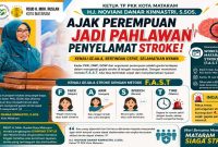 Ketua TP PKK Kota Mataram Hj. Noviani Danar Kinnastri membuka Workshop Mataram Siaga Stroke di Aula Kantor Wali Kota Mataram, Kamis (18/6). (Foto Dok Ho/RadarBangsa.co.id)