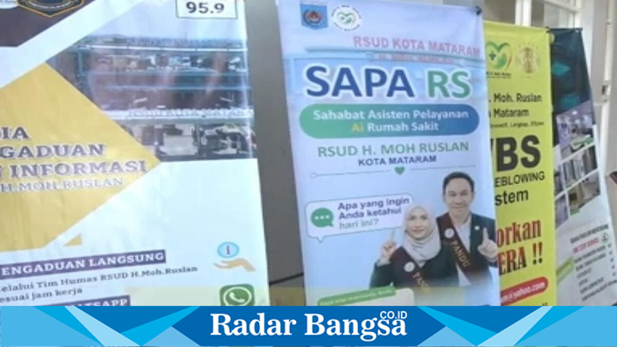 Peluncuran Sapa RS, layanan informasi berbasis AI di RSUD H. Moh. Ruslan Kota Mataram, Jumat, 5 Juni 2026. (Foto: Dok Ho/RadarBangsa.co.id)