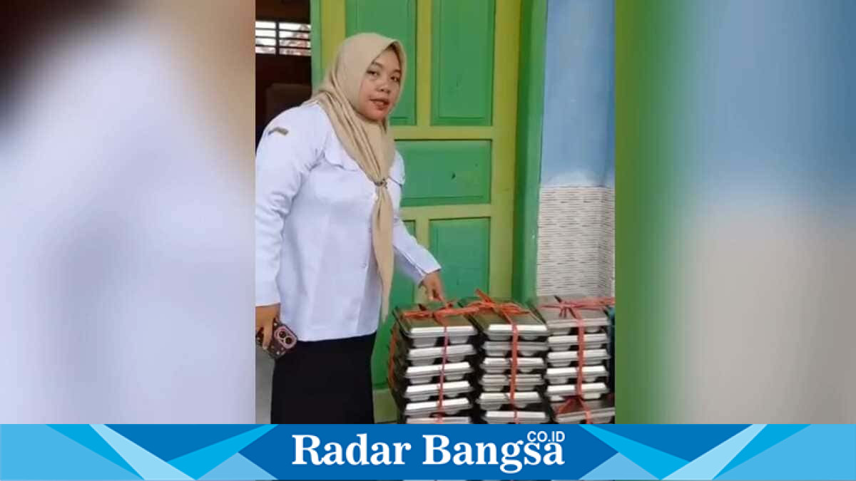 Penolakan paket Makanan Bergizi Gratis (MBG) oleh guru SD di Kecamatan Sugio, Rabu, 3 Juni 2026. (Foto: Dok Ho/RadarBangsa.co.id)