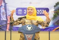Gubernur Jawa Timur Khofifah Indar Parawansa menyambut 120 murid Program ADEM Repatriasi Tahun 2026 di Sidoarjo, Kamis, 2 Juli 2026. (Foto Dok Ho/RadarBangsa.co.id)
