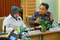 Bupati Jember Muhammad Fawait bertemu Kepala BPS RI Amalia Adininggar Widyasanti membahas implementasi DTSEN di Jakarta, 7 Juli 2026. (Foto Dok Ho/RadarBangsa.co.id)