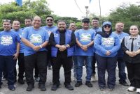 Bupati dan Wakil Bupati Asahan menghadiri Gerakan Indonesia ASRI Langit Biru HUT ke-25 Partai Demokrat di Taman Hutan Kota Kisaran, Jumat (24/7/2026). (Foto Dok Ho/RadarBangsa.co.id)