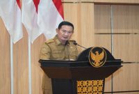 Bupati Lamongan Yuhronur Efendi menghadiri Rapat Paripurna Persetujuan Bersama KUA-PPAS Tahun Anggaran 2027 di Kantor DPRD Lamongan, Senin (27/7/2026). (Foto Dok Ho/RadarBangsa.co.id)
