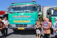 Gubernur Jawa Timur Khofifah Indar Parawansa melepas ekspor 405 ton ikan kaleng produksi PT Pacific Harvest Indonesia di Banyuwangi, Sabtu (4/7/2026). (Foto Dok Ho/RadarBangsa.co.id)