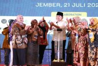 Bupati Jember Gus Fawait menghadiri Festival Kemudahan dan Perlindungan Usaha Mikro Jawa Timur di Kaliwates, Jember, Selasa (21/7/2026). (Foto Dok Ho/RadarBangsa.co.id)