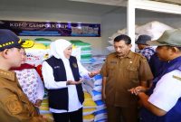 Gubernur Jawa Timur Khofifah Indar Parawansa menyampaikan capaian transaksi Koperasi Desa Merah Putih di Jatim hingga 7 Juli 2026. (Foto Dok Ho/RadarBangsa.co.id)