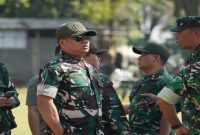 Komandan Korem 084/Bhaskara Jaya Brigjen TNI Kohir meluncurkan Lomba Karya Jurnalistik dan Media Sosial Karya Bakti TNI AD untuk Rakyat, Minggu (12/7/2026). (Foto Dok Ho/RadarBangsa.co.id)