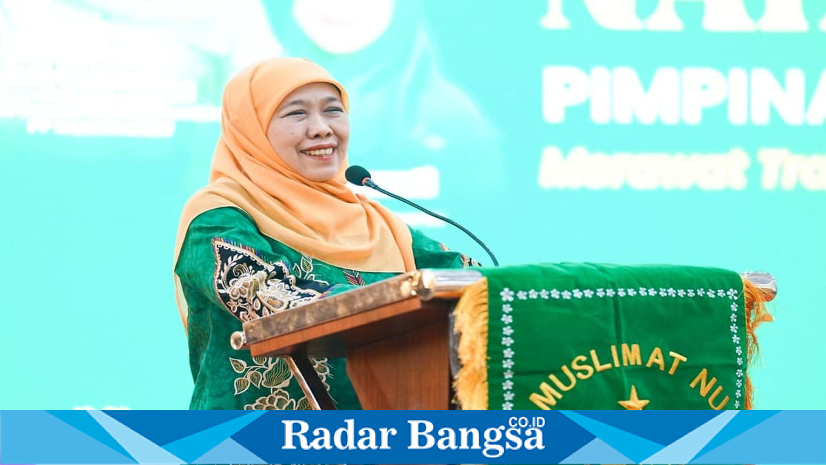 Ketua Umum Dewan Pembina PP Muslimat NU Khofifah Indar Parawansa menghadiri Deklarasi Perdamaian pada Harlah ke-80 PW Muslimat NU Riau di Pekanbaru, Rabu (8/7). (Foto Dok Ho/RadarBangsa.co.id)