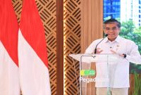 Menteri Ketenagakerjaan Yassierli saat menghadiri penyerahan SK PKB PT Pegadaian di Jakarta, Rabu (29/7/2026). (Foto Dok Ho/RadarBangsa.co.id)