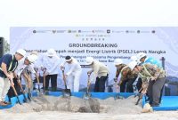 Groundbreaking PSEL Legok Nangka di Bandung, Jawa Barat, Rabu (29/7/2026), sebagai langkah mempercepat pengolahan sampah menjadi energi listrik. (Foto Dok Ho/RadarBangsa.co.id)