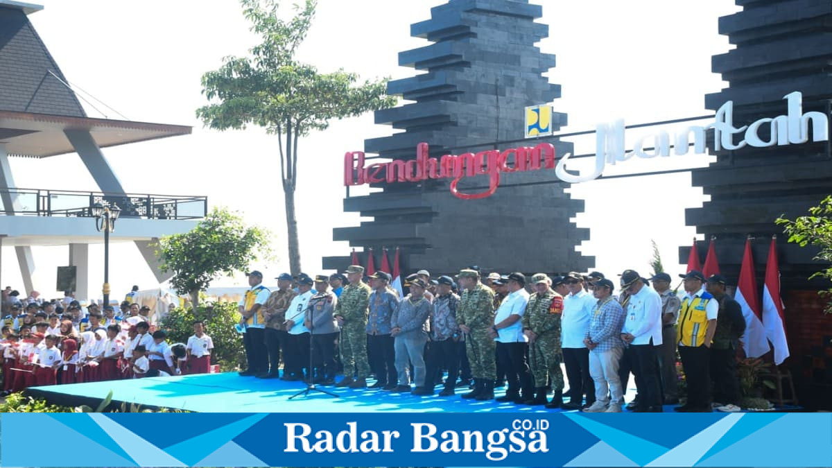 Pangdam IV/Diponegoro menghadiri peresmian Bendungan Jlantah di Karanganyar yang dilakukan Presiden RI secara virtual, Jumat (10/7/2026). (Foto Dok Ho/RadarBangsa.co.id)