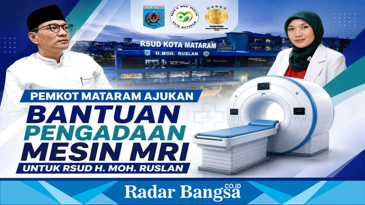 Wali Kota Mataram Mohan Roliskana memperjuangkan bantuan mesin MRI untuk RSUD H. Moh. Ruslan melalui Kementerian Kesehatan. (Foto Dok Ho/RadarBangsa.co.id)