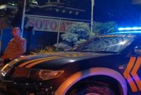Personel Polsek Tikung melaksanakan patroli malam di sejumlah objek vital Kecamatan Tikung guna menjaga kamtibmas. (Foto Dok Ho/RadarBangsa.co.id)