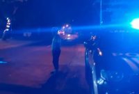Personel Polsek Tikung menggelar Patroli Blue Light di sejumlah titik rawan untuk mengantisipasi kriminalitas dan balap liar, Jumat malam (10/7/2026). (Foto Dok Ho/RadarBangsa.co.id)