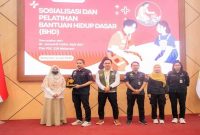 Pegawai BPK RI Perwakilan NTB mengikuti pelatihan Bantuan Hidup Dasar dari PSC 119 RSUD H. Moh. Ruslan di Mataram, Selasa (14/7). (Foto Dok Ho/RadarBangsa.co.id)